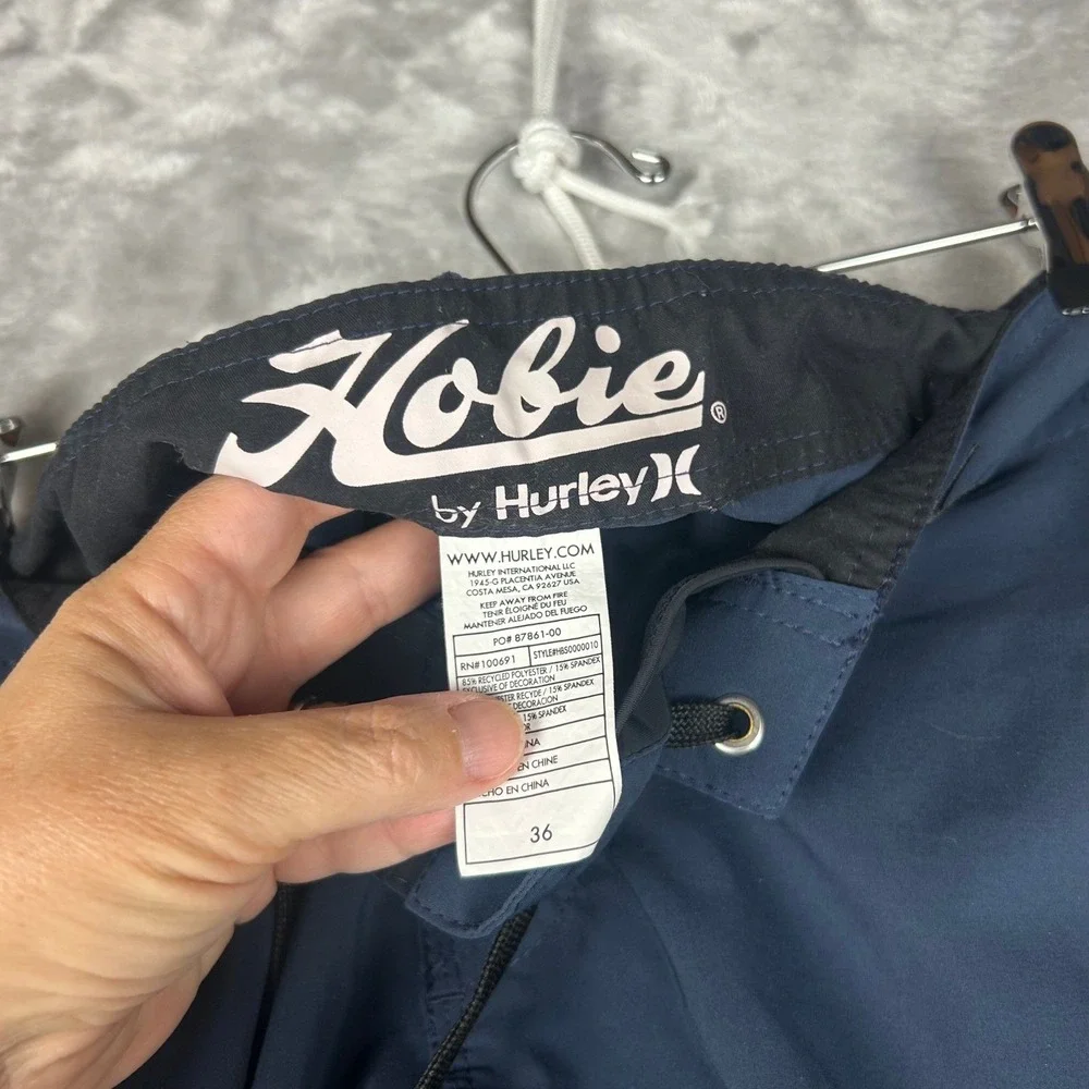 Hobie by Hurley Men's Swim Trunks Board Shorts Navy‎ Blue Size 36
